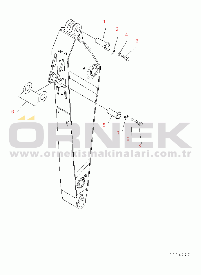 Komatsu PC750-7 S/N 20001-UP (Overseas Version) ARM LESS (3.6M)