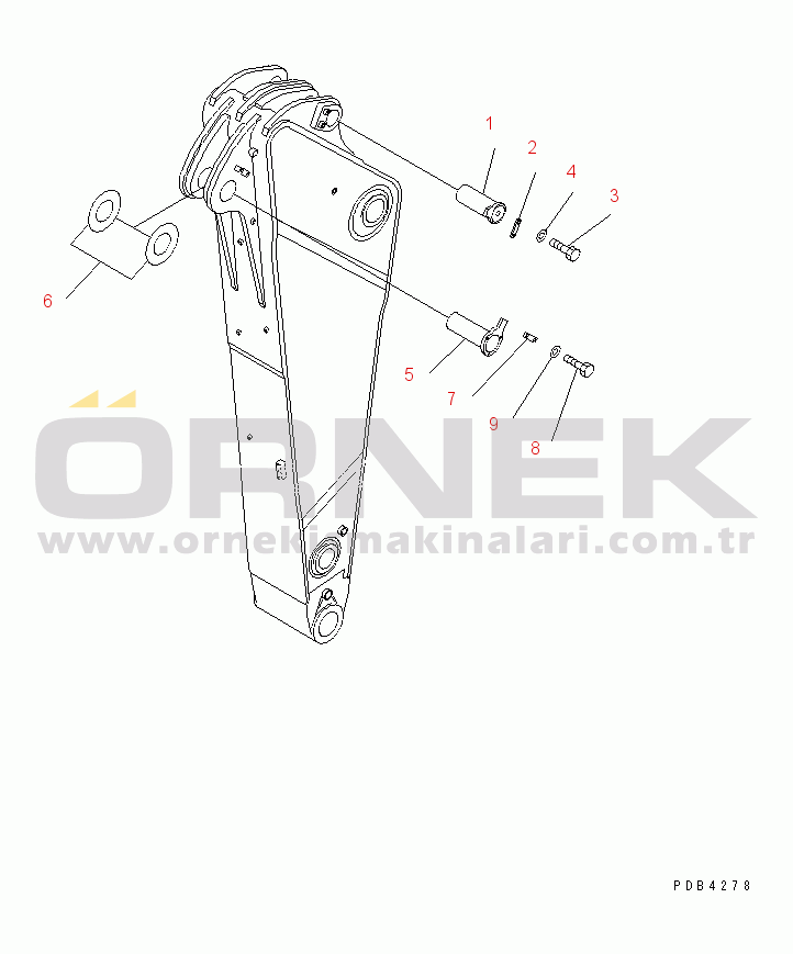 Komatsu PC750-7 S/N 20001-UP (Overseas Version) ARM LESS (2.9M)