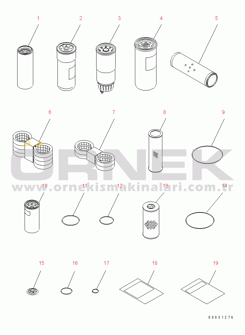 Komatsu PC750-7 S/N 20001-UP (Overseas Version) SPARE PARTS(#20072-)