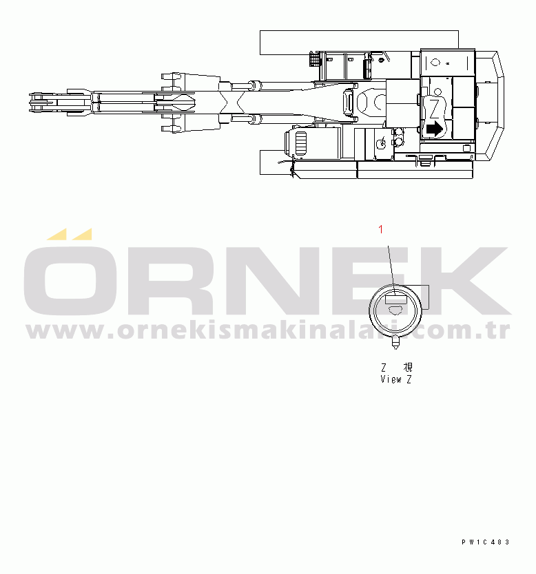 Komatsu PC750-7-M1 S/N 20001-UP PLATE (AIR CLEANER¤ DOUBLE ELEMENT) (JAPANESE)