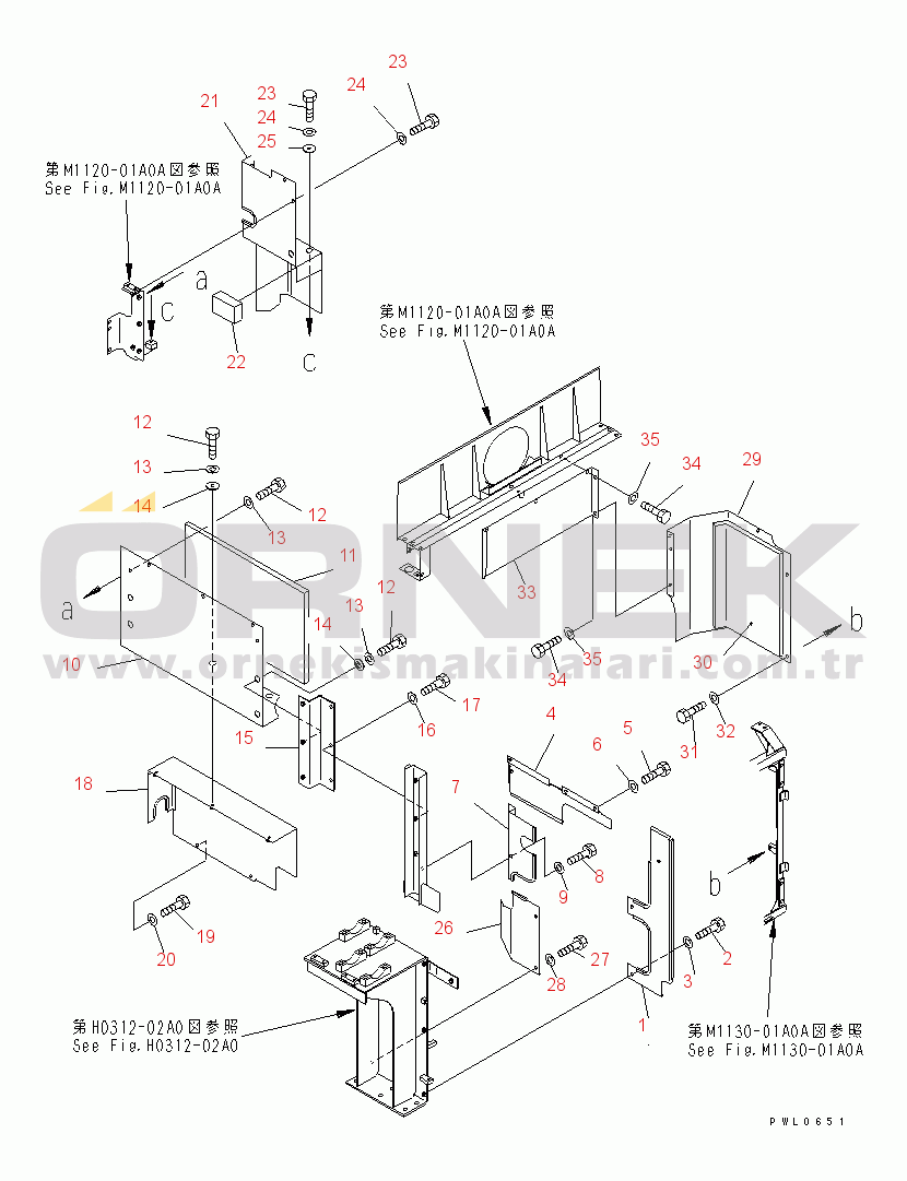 Komatsu PC750SE-6 S/N 10001-UP PARTITION COVER (MACHINE CAB)(#10001-10238)