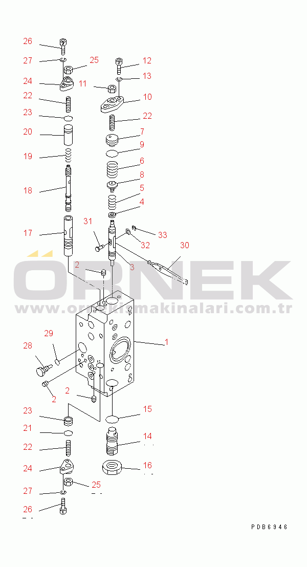 Komatsu PC750SE-6K S/N K30001-UP MAIN PUMP (10/14) (NO.1 PUMP)(#K30001-K31999)