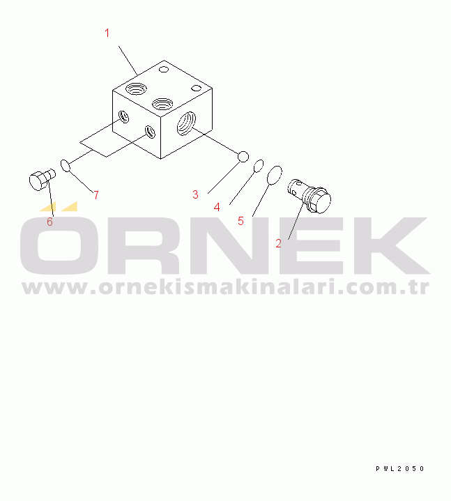 Komatsu PC750SE-6K S/N K30001-UP SHUTTLE VALVE