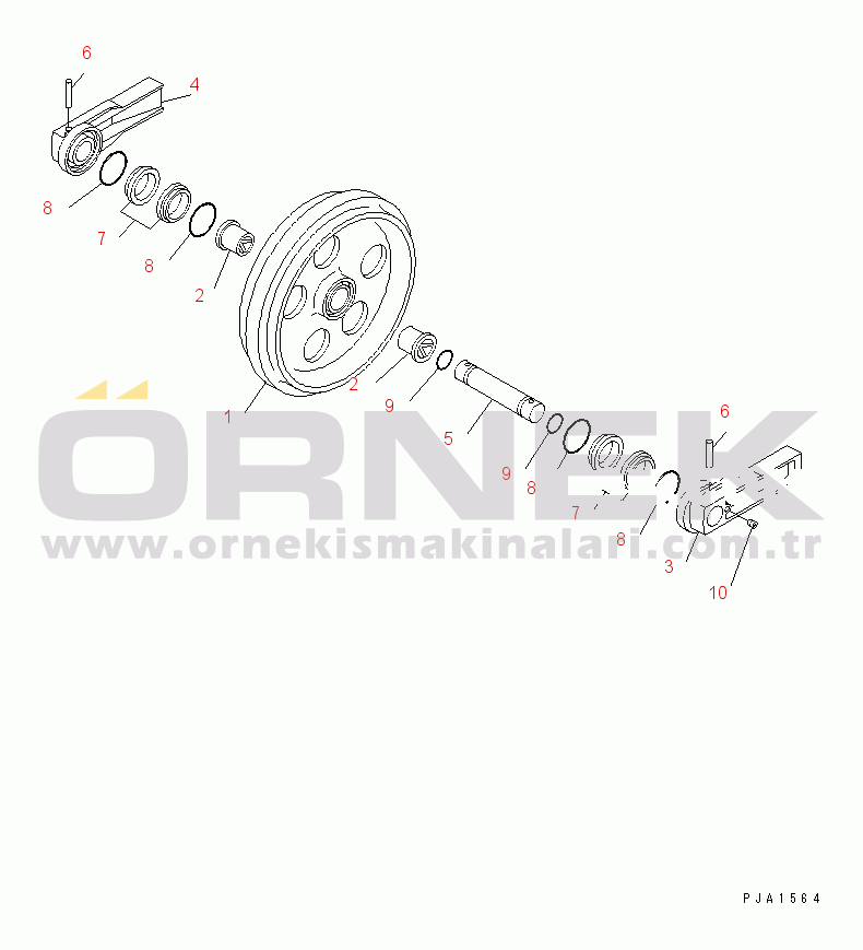 Komatsu PC78US-6 S/N 4001-UP FRONT IDLER