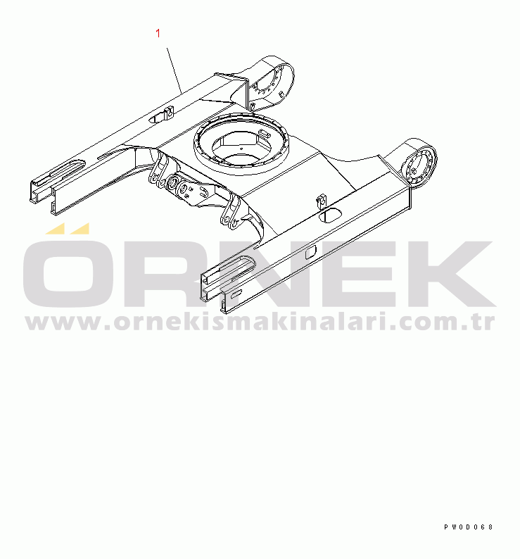 Komatsu PC78US-6 S/N 4001-UP TRACK FRAME
