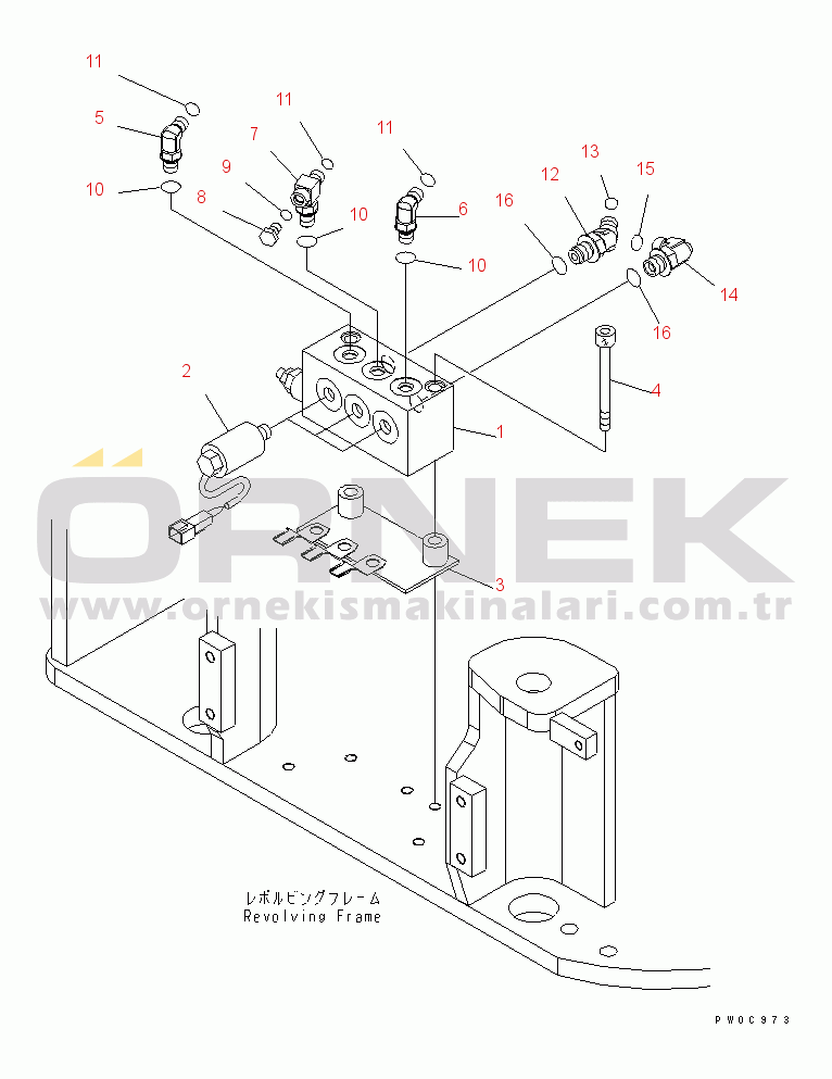 Komatsu PC78US-6 S/N 4001-UP (Yurtdışı Versiyonu) SOLENOID VALVE (BLADE)