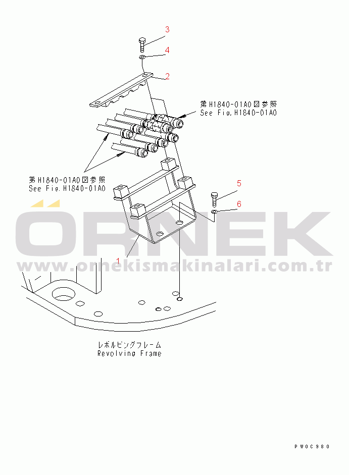 Komatsu PC78US-6 S/N 4001-UP (Yurtdışı Versiyonu) P.P.C MAIN LINE (3/4)