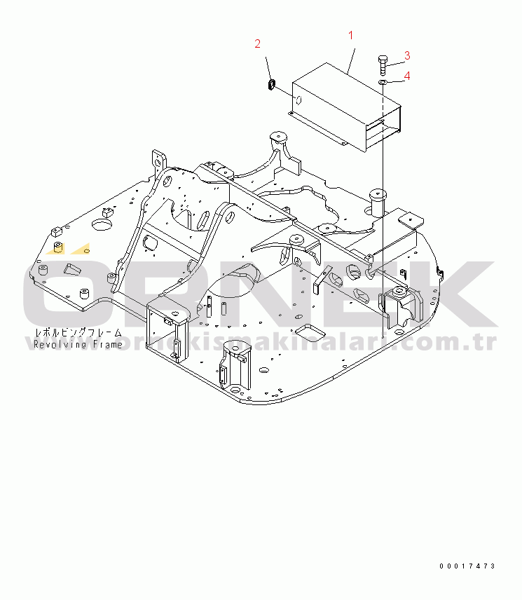 Komatsu PC78US-6 S/N 4001-UP (Yurtdışı Versiyonu) TOOL BOX(#6501-)