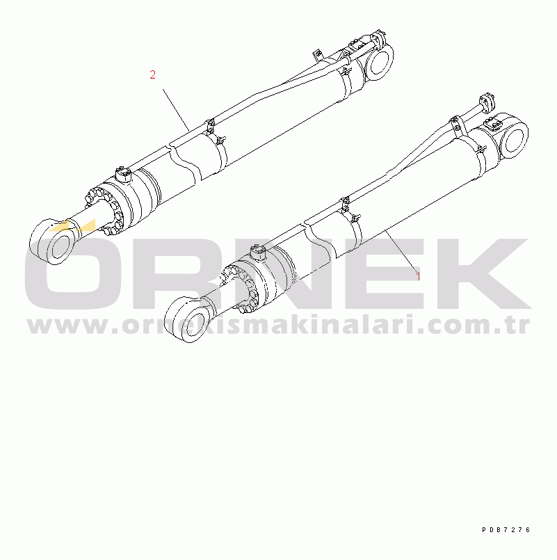 Komatsu PC800-7 S/N 40001-UP (Overseas Version) ARM CYLINDER