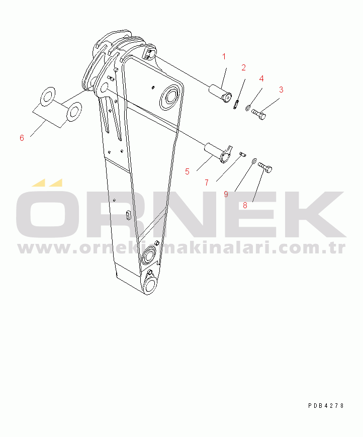 Komatsu PC800-7 S/N 40001-UP (Overseas Version) ARM LESS (2.9M)