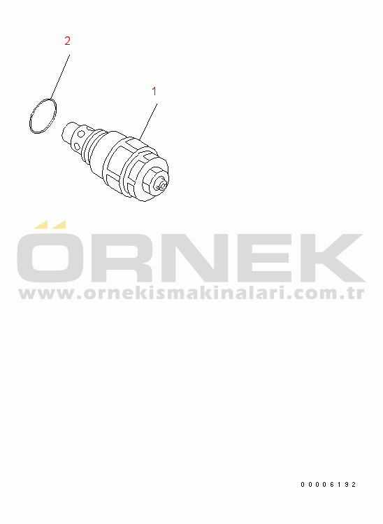 Komatsu PC800LC-8K S/N K50001-UP SAFETY VALVE (FOR BOOM CYLINDER)