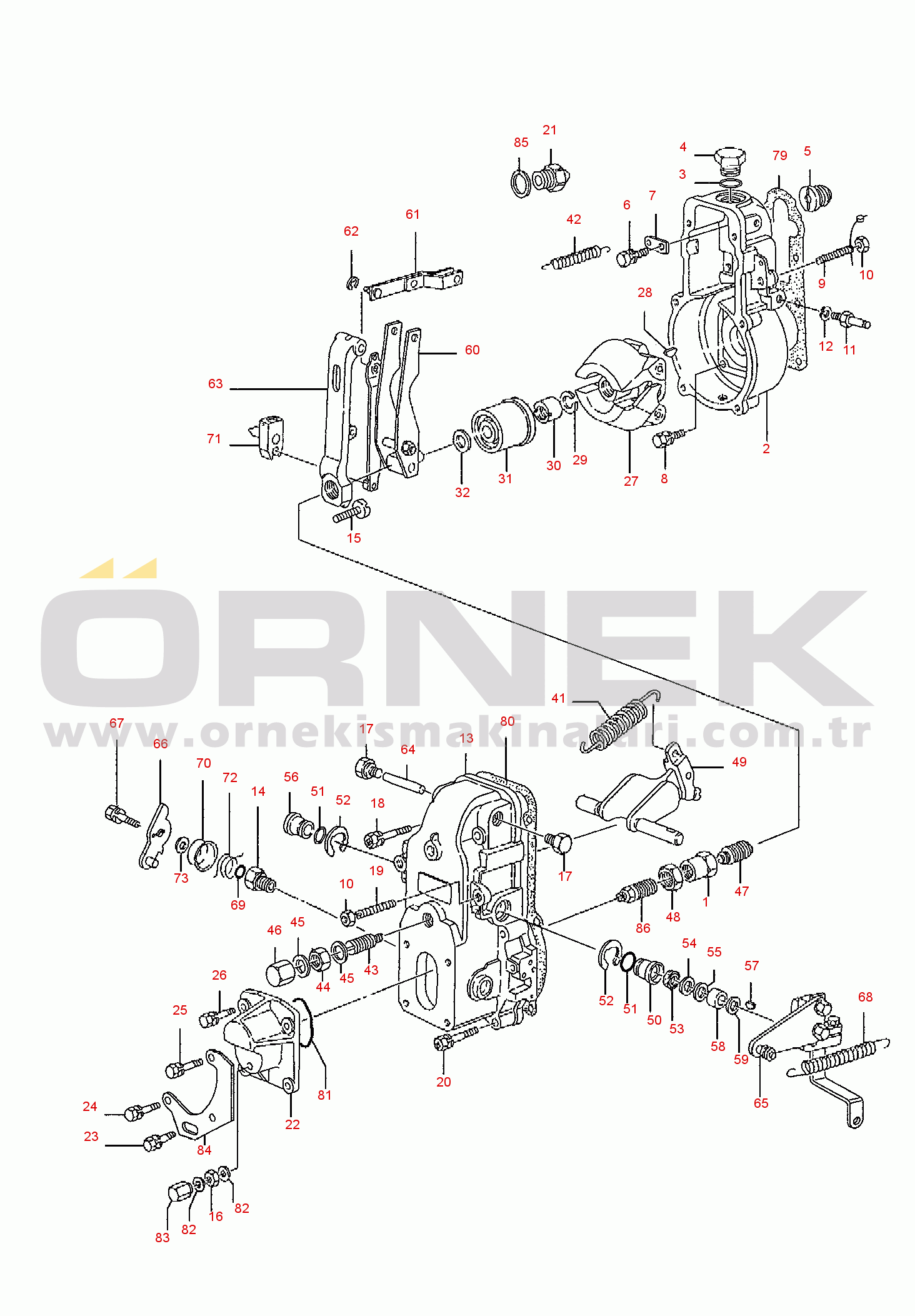 Komatsu PC95R-2 S/N 21D5210001-UP GOVERNOR