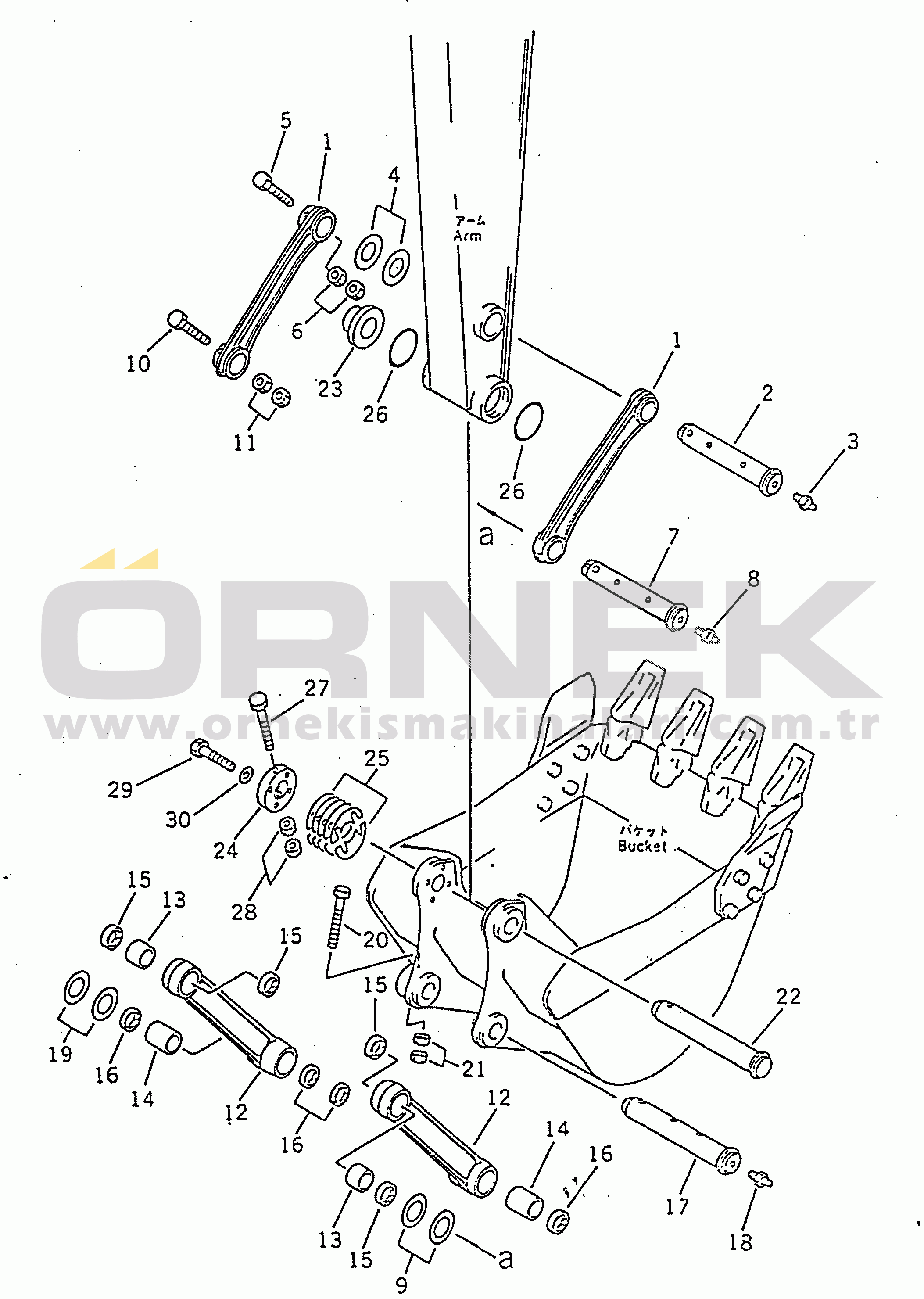 Komatsu PW100-3 S/N 1601-UP LINK(#1601-2300)