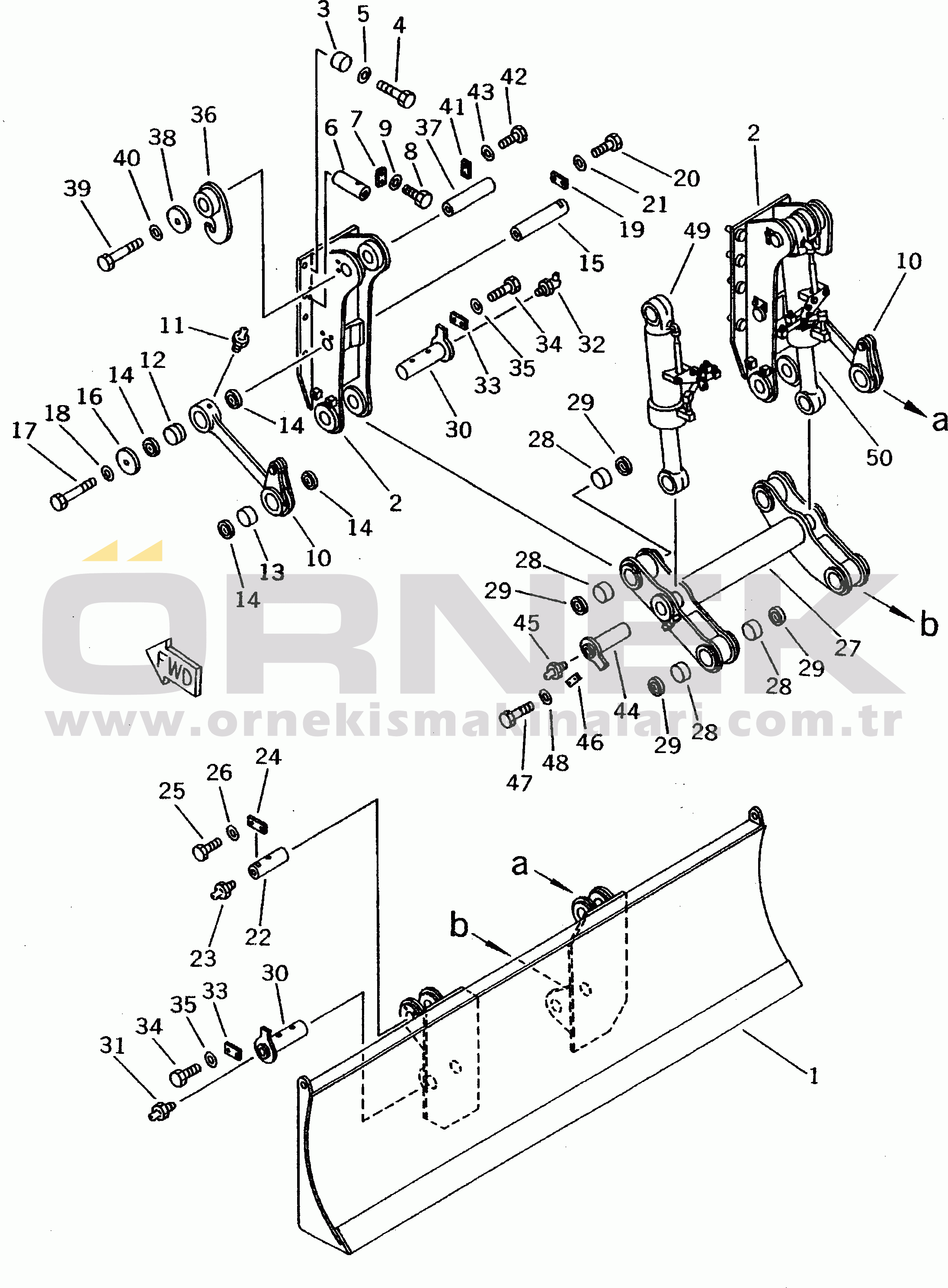Komatsu PW100-3 S/N 1601-UP BLADE(#2301-2434)