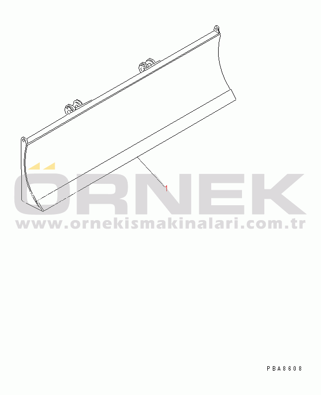 Komatsu PW100S-3B S/N 1601-UP BLADE(#2301-)