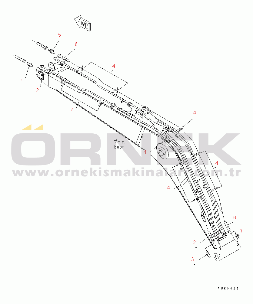 Komatsu PW170ES-6K S/N K30001-UP QUICK COUPLER (BOOM SIDE)(#K32001-)
