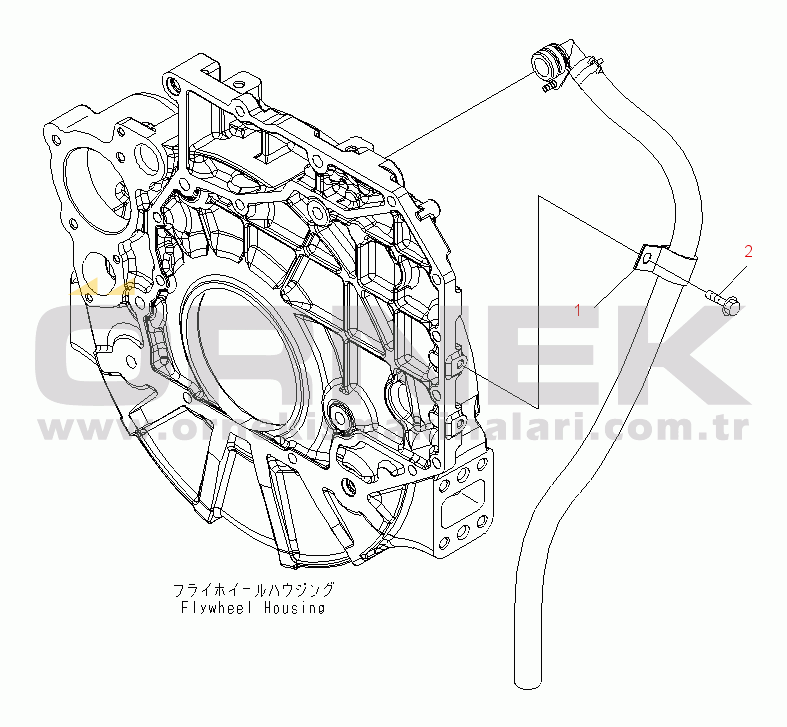 Komatsu PW180-7E0 S/N H55051-UP BREATHER RELATED PARTS