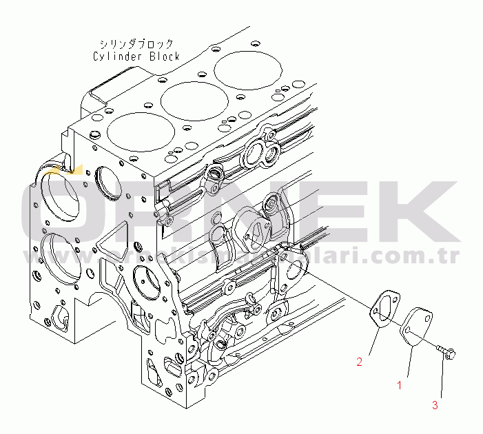 Komatsu PW180-7E0 S/N H55051-UP FUEL SYSTEM RELATED PARTS
