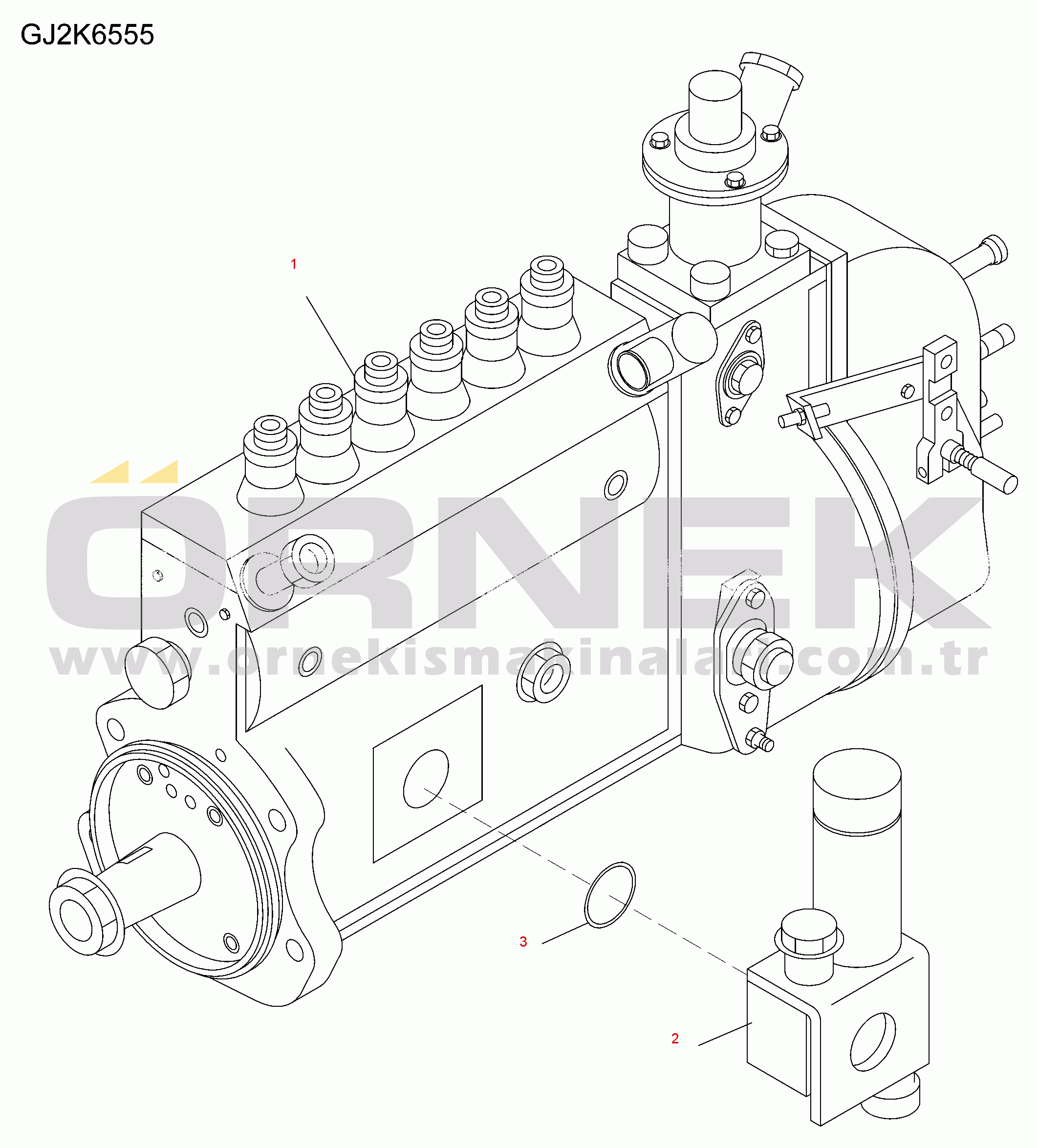 Komatsu PW200-7 S/N H50051-UP FUEL INJECTION PUMP(#21515446-)