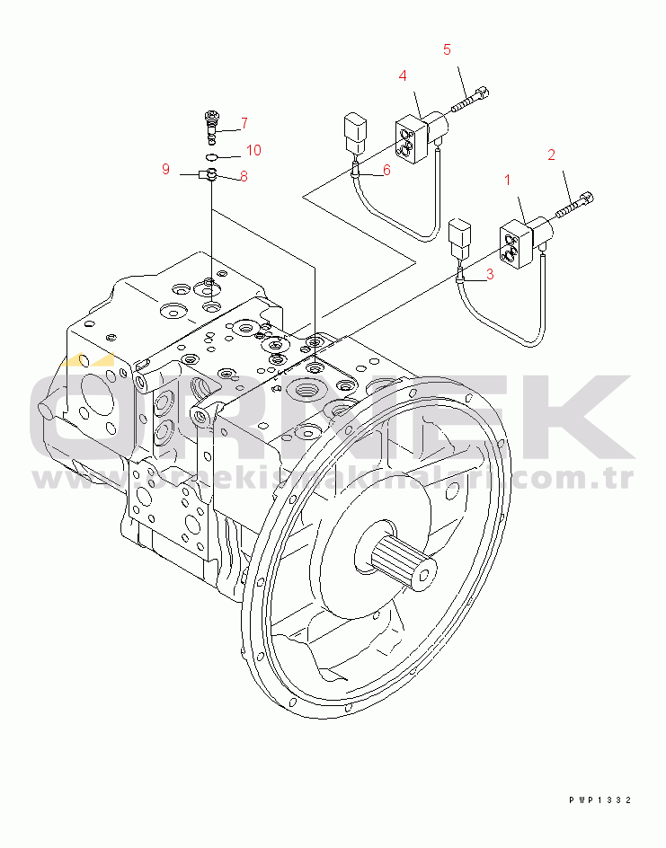 Komatsu PW220-7K S/N K40001-UP MAIN PUMP (11/11)