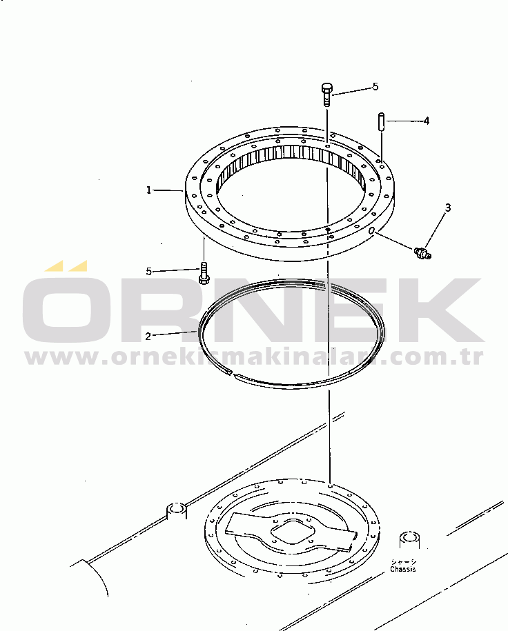 Komatsu PW30T-1 S/N 1001-UP SWING CIRCLE