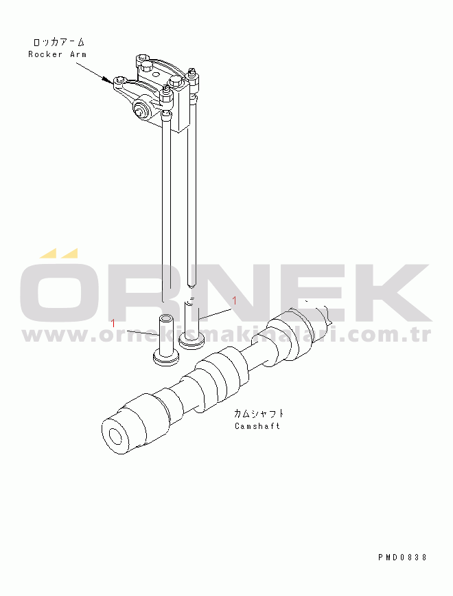 Komatsu S4D102E-1H-SN S/N 26200163-UP TAPPET