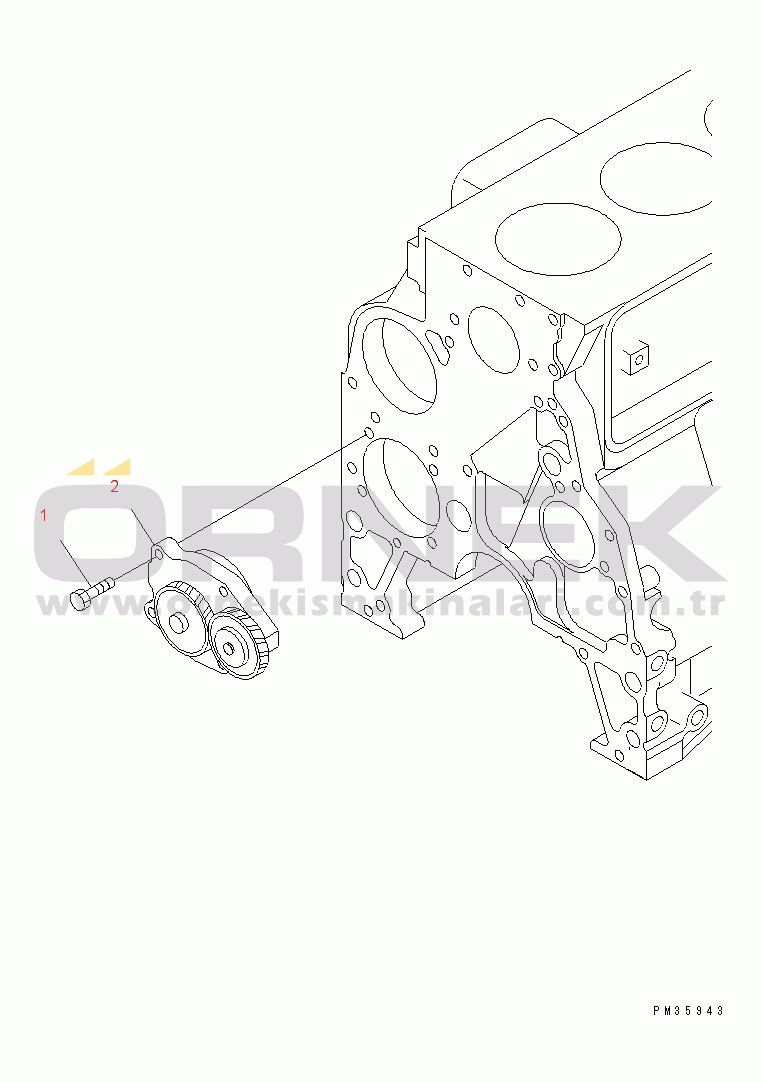 Komatsu S4D102E-1H-SN S/N 26200163-UP OIL PUMP(#26200163-26276328)