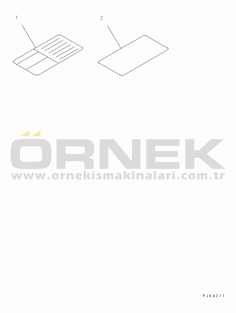 Komatsu S6D102E-1F-6S S/N 26200163-UP CAUTION PLATE (FOR REGULATION OF EPA)(#26257320-)