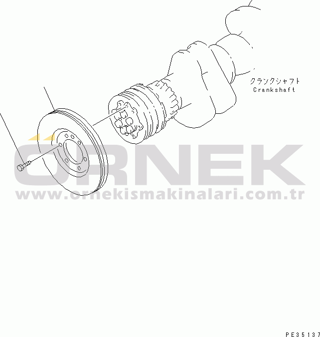 Komatsu S6D125E-2L-6 S/N 60721-UP DAMPER