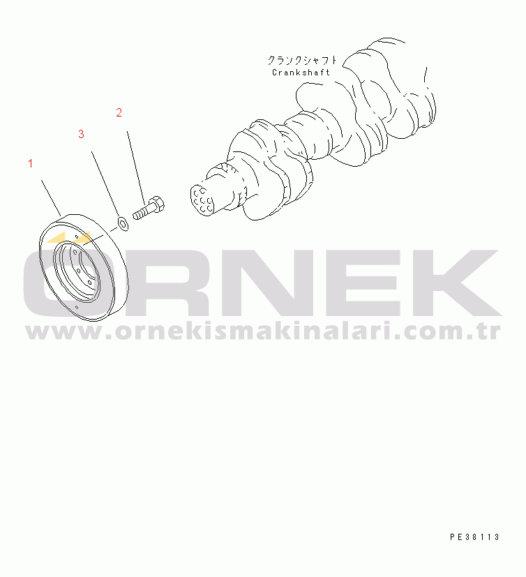 Komatsu S6D140-1Z S/N 17626-UP DAMPER