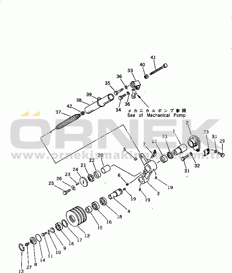 Komatsu S6D170-1L-B S/N 14674-UP TENSION PULLEY (EXTREME COLD TERRAIN SPEC.)