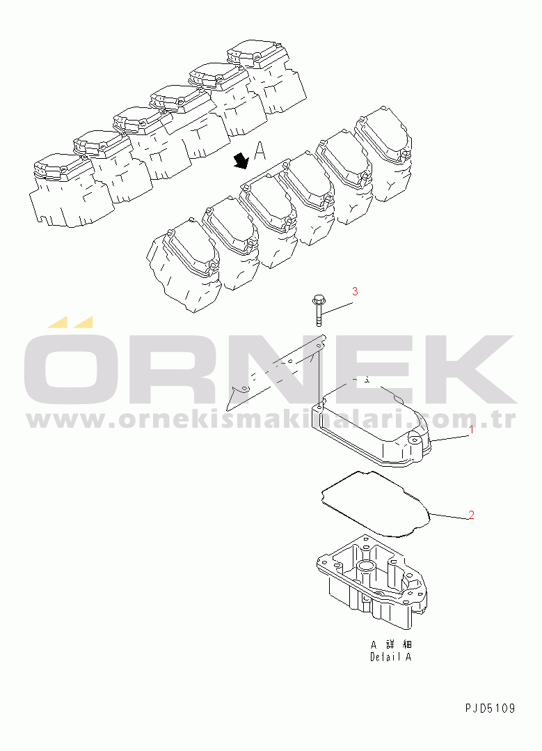 Komatsu SA12V140-1E-47 S/N 10001-UP HEAD COVER(#11946-)