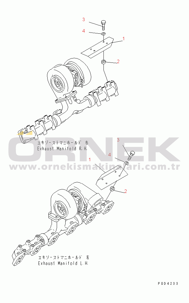 Komatsu SA12V140-1E-47 S/N 10001-UP HEAT SHIELD (FOR D475A-2)(#10838-)