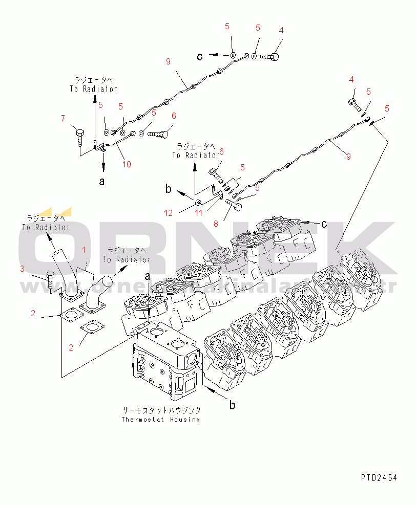Komatsu SA12V140-1E-47 S/N 10001-UP AIR VENT(#10100-10371)
