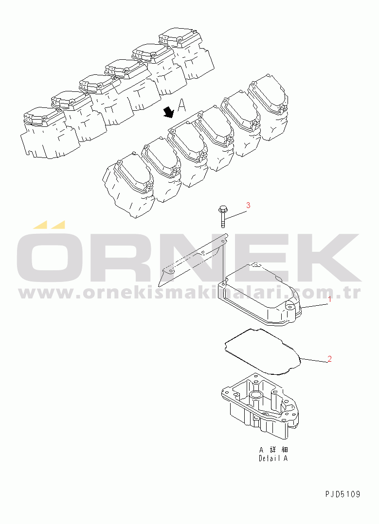 Komatsu SA12V140-1S-DA S/N 10001-UP HEAD COVER(#11859-)