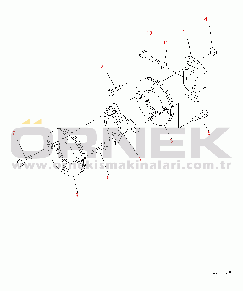 Komatsu SA12V140-1S-DA S/N 10001-UP FUEL INJECTION PUMP (COUPLING) (FOR ELECTRICAL GOVERNOR) (INNER PARTS)(#10034-)
