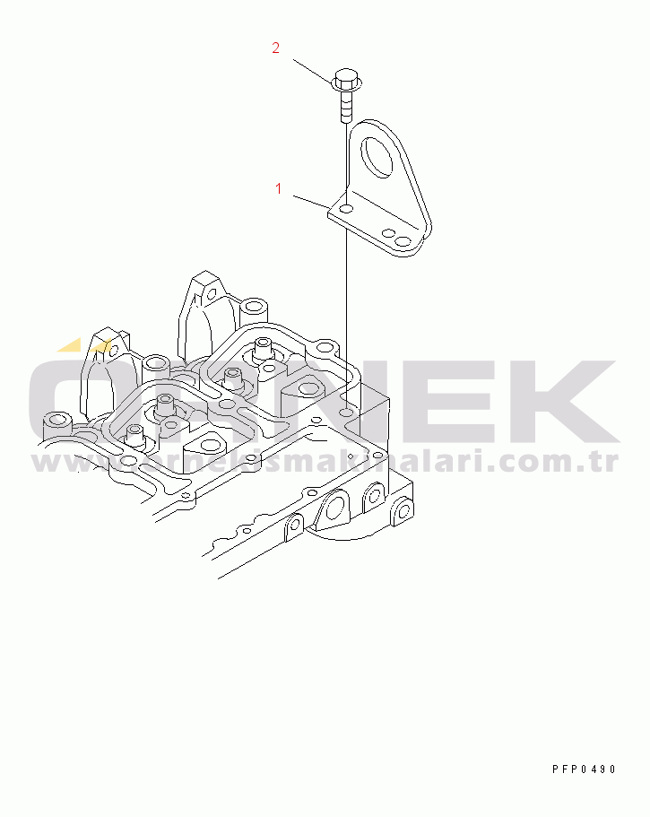 Komatsu SA4D102E-1AB S/N 21240928-UP REAR HANGER