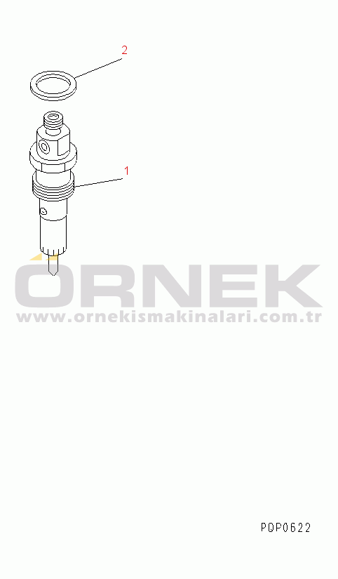 Komatsu SA4D102E-1AB S/N 21240928-UP INJECTION NOZZLE(#21271444-)
