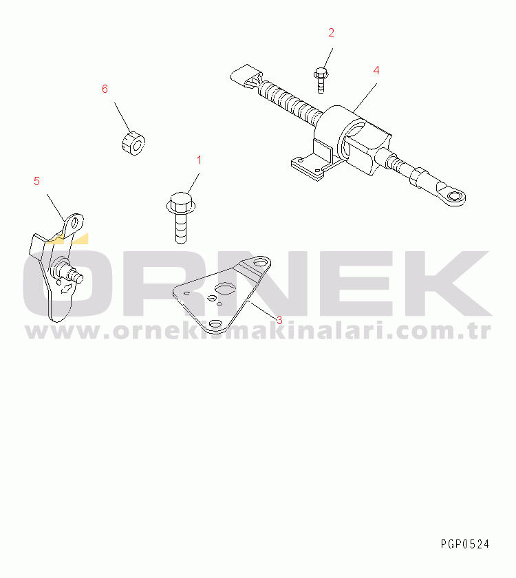 Komatsu SA4D102E-1AB S/N 21240928-UP SHUTOFF VALVE