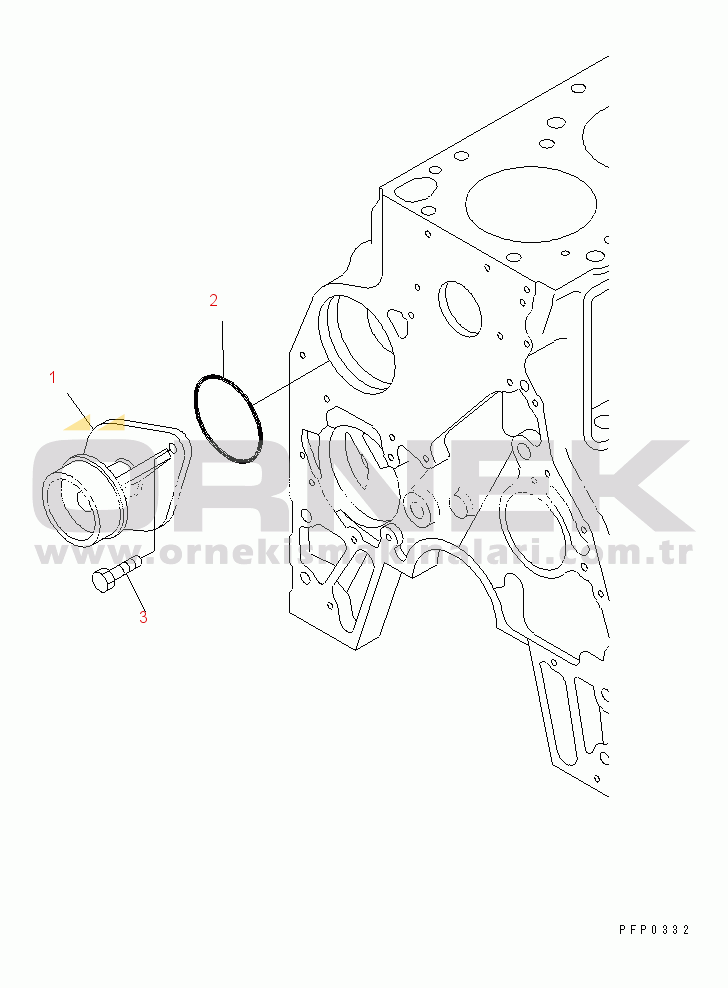 Komatsu SA6D102E-1AC S/N 21180000-UP WATER PUMP(#21288263-)