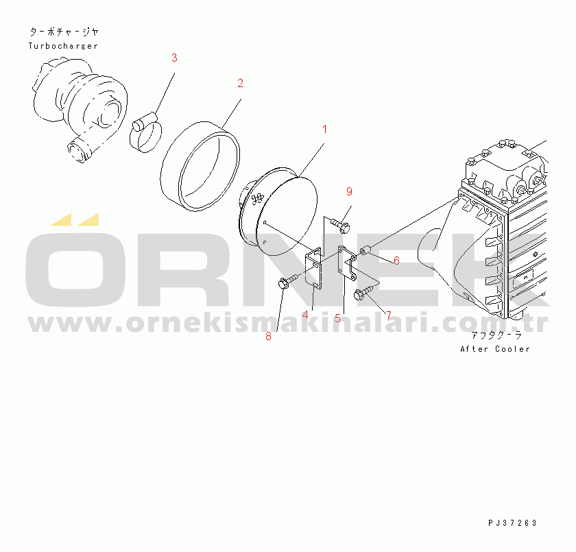 Komatsu SA6D108-1D S/N 15265-UP AIR CLEANER(#16355-)
