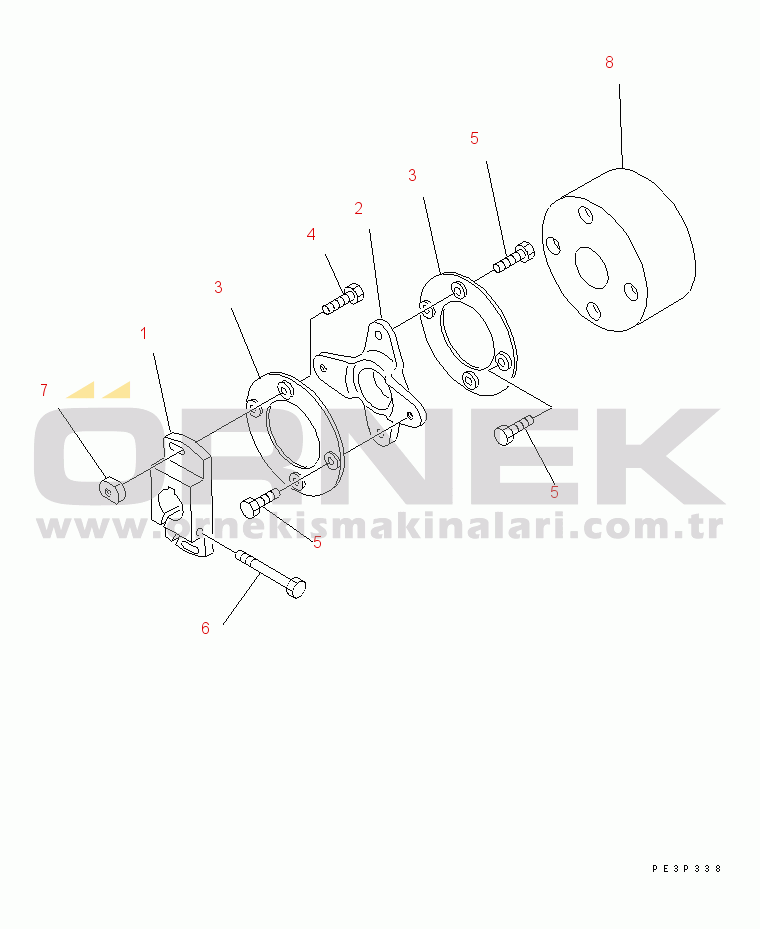 Komatsu SA6D108-1D S/N 15265-UP FUEL INJECTION PUMP (COUPLING) (INNER PARTS)(#16381-)
