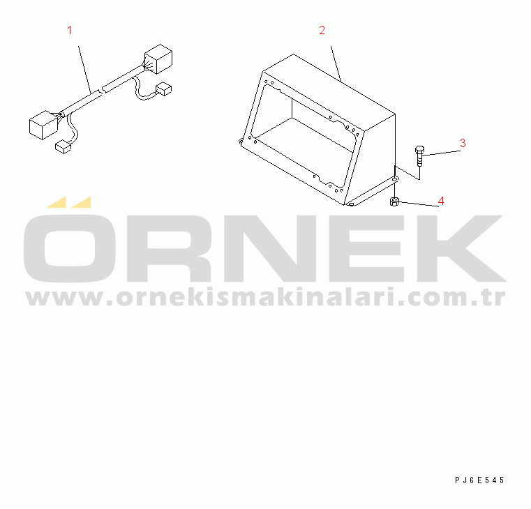 Komatsu SA6D108-1D S/N 15265-UP INSTRUMENT PANEL RELATED PARTS (WITH COVER)(#21221-)