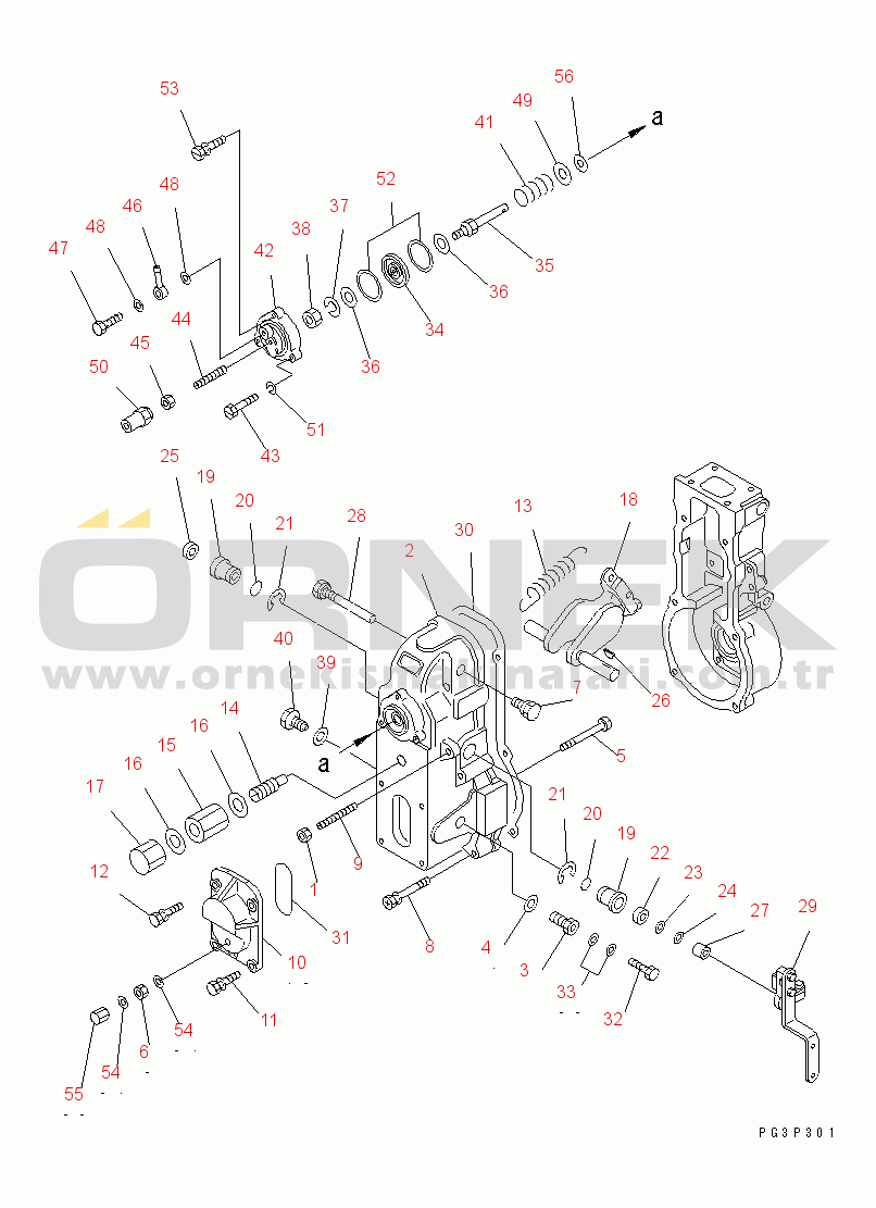 Komatsu SA6D110-1V S/N 50202-UP FUEL INJECTION PUMP (GOVERNOR) (2/2)