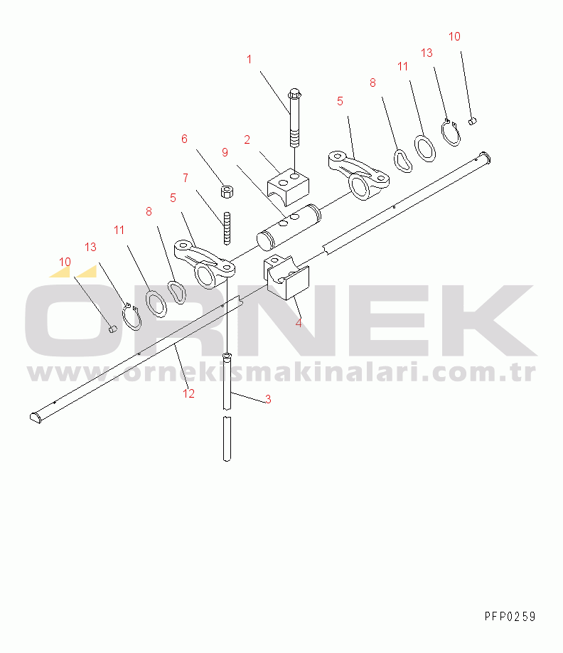 Komatsu SA6D114-1AA S/N 21271827-UP ROCKER ARM