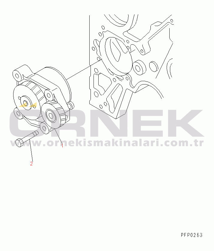 Komatsu SA6D114-1AA S/N 21271827-UP LUBRICATING OIL PUMP