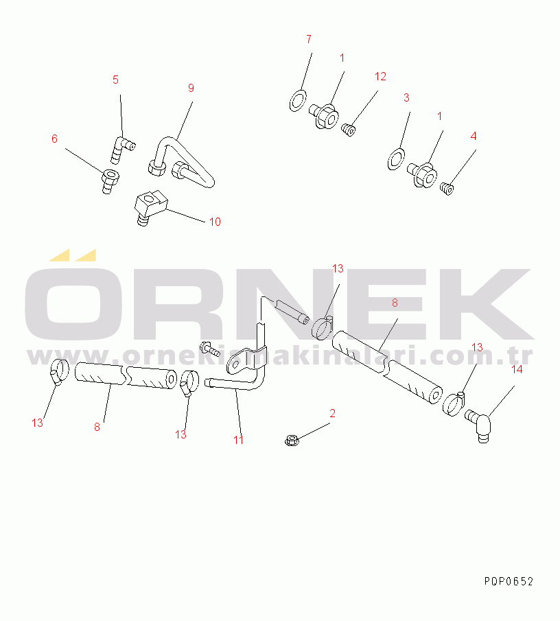 Komatsu SA6D114-1AA S/N 21271827-UP AIR FUEL CONTROL PARTS