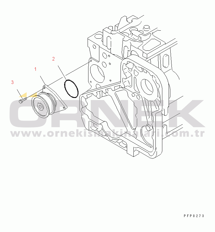 Komatsu SA6D114-1AA S/N 21271827-UP WATER PUMP