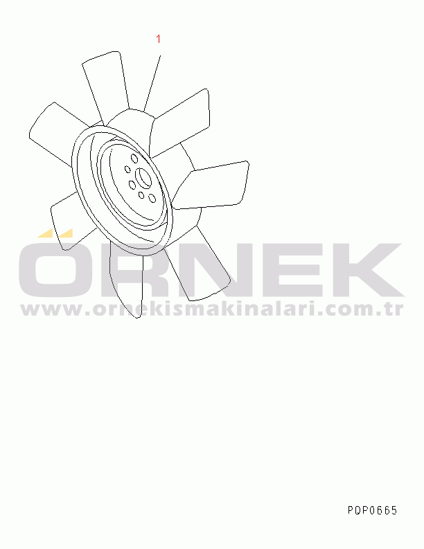 Komatsu SA6D114-1AA S/N 21271827-UP COOLINF FAN