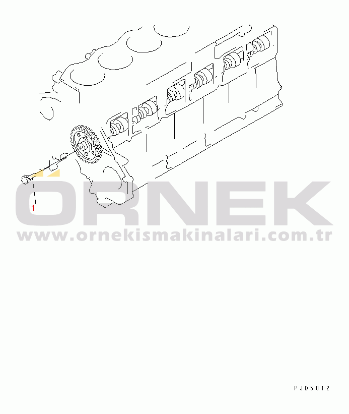 Komatsu SA6D125E-2C-S S/N 60721-UP TACHOMETER DRIVE(#75758-)